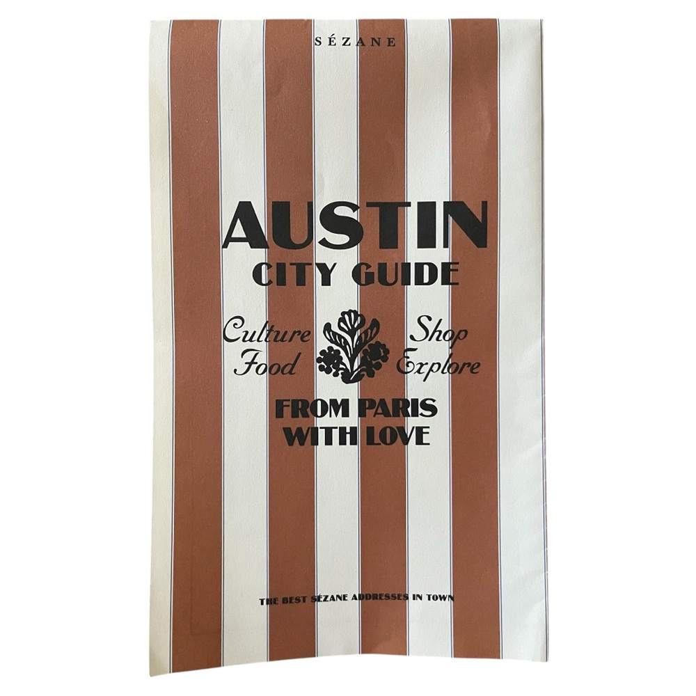 NWOT - Sézane Bonjour Texas Canvas Tote Bag Green Stripes - Picture 11 of 13
